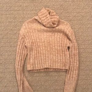Urban Outfitters cropped blush pink sweater